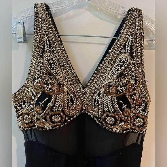 Vintage Alyce Designs Beaded Shear Evening Gown/Prom/Wedding Women’s Size 4 - Picture 1 of 8